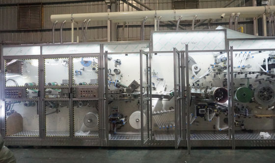 55 Tons Siemens System 0.8Mpa Sanitary Napkin Machine