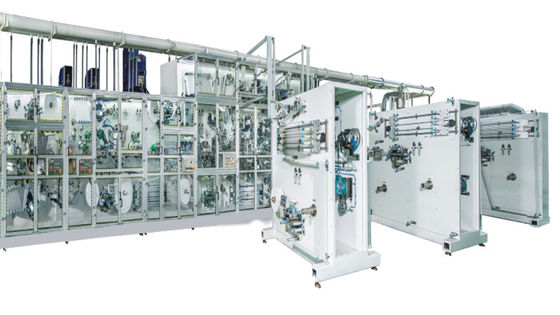 Mitsubishi System 380V 50HZ 60HZ Sanitary Napkin Machine