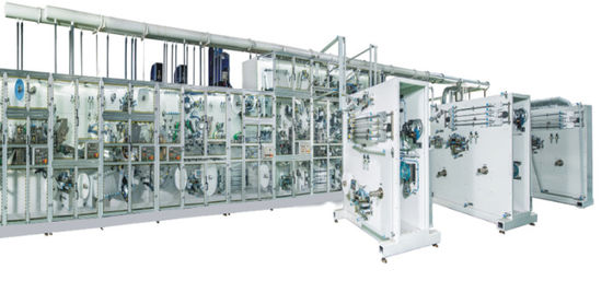 PLC Control 0.6Mpa Ultra Thin Sanitary Pad Manufacturing Plant