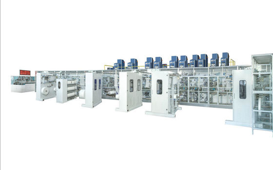 Modular Design 400kw S M L XL 550mm Baby Diaper Making Machine