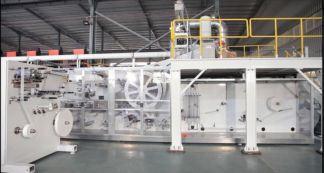 Full Servo 0.8Mpa 600PPM Fluff Type Diaper Production Line