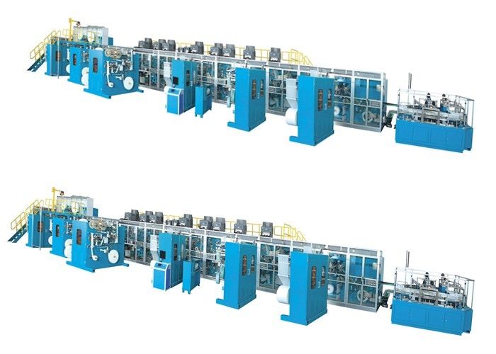 Mistubishi PLC Baby Diaper Machinery