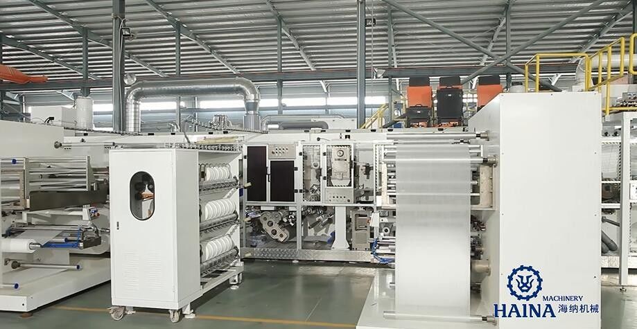 CE HAINA 250KW 500pcs/Min Ultra Thin Baby Diaper Production Line
